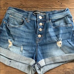 Express high waisted shorts